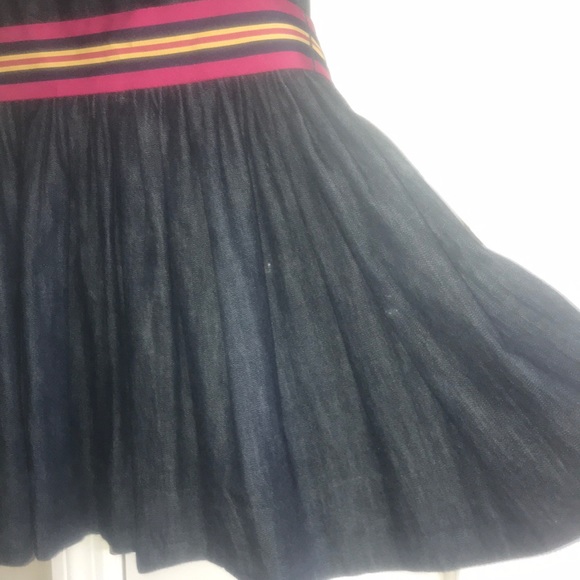 Ralph Lauren Fully Lined Denim Twirl Dress w/ ribbon, 7 - Picture 3 of 6